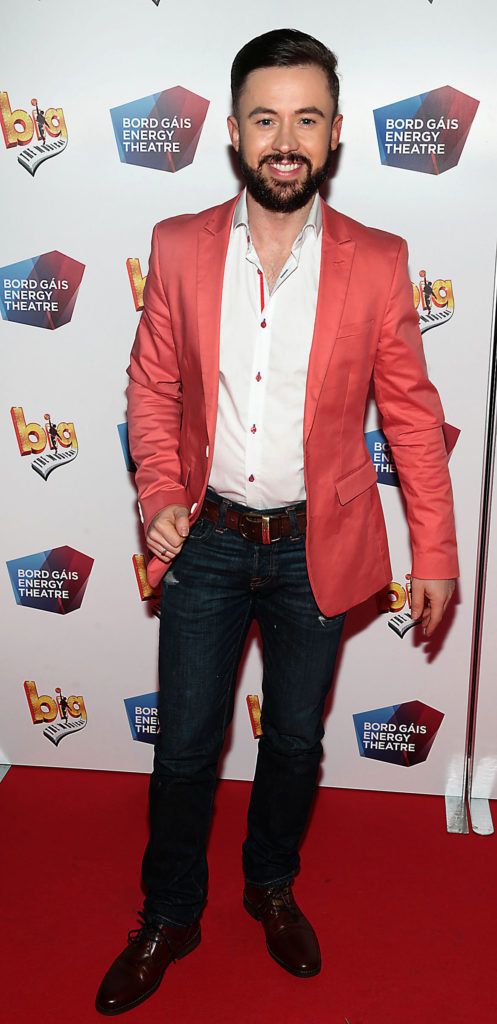 Deric Hartigan at the European premiere of BIG the Musical at the Bord Gais Energy Theatre, Dublin (Picture: Brian McEvoy).