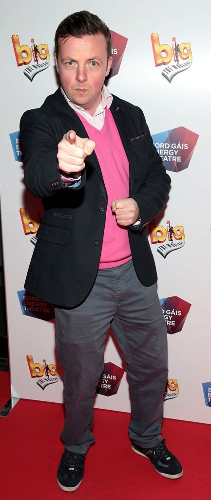 Oliver Callan at the European premiere of BIG the Musical at the Bord Gais Energy Theatre, Dublin (Picture: Brian McEvoy).