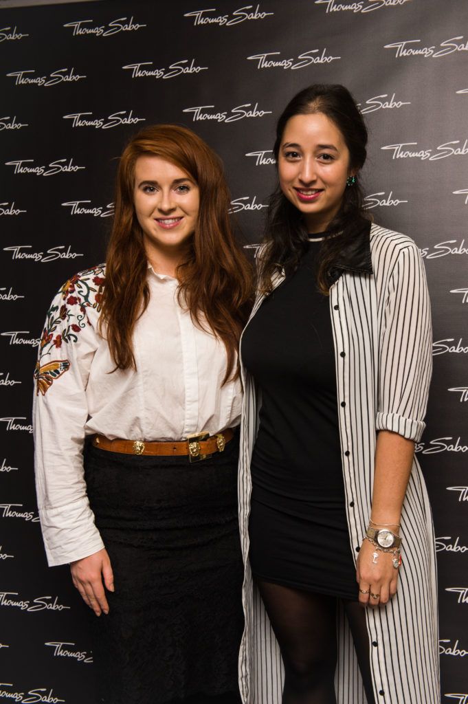 Kate Kelly and Nirina Plunkett pictured at the Thomas Sabo Spring Summer 2017 collection presentation at The Westbury Hotel, Grafton St on Tuesday 13th Dec. 2016. Photo by Kevin Mcfeely