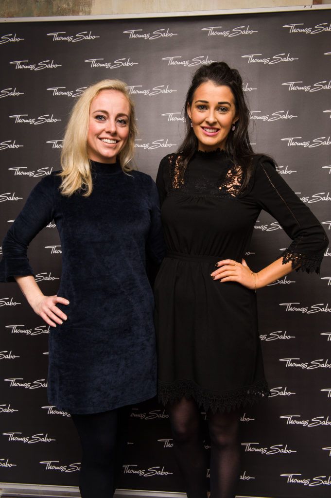 Dani Farrell and Ali McKeever pictured at the Thomas Sabo Spring Summer 2017 collection presentation at The Westbury Hotel, Grafton St on Tuesday 13th Dec. 2016. Photo by Kevin Mcfeely