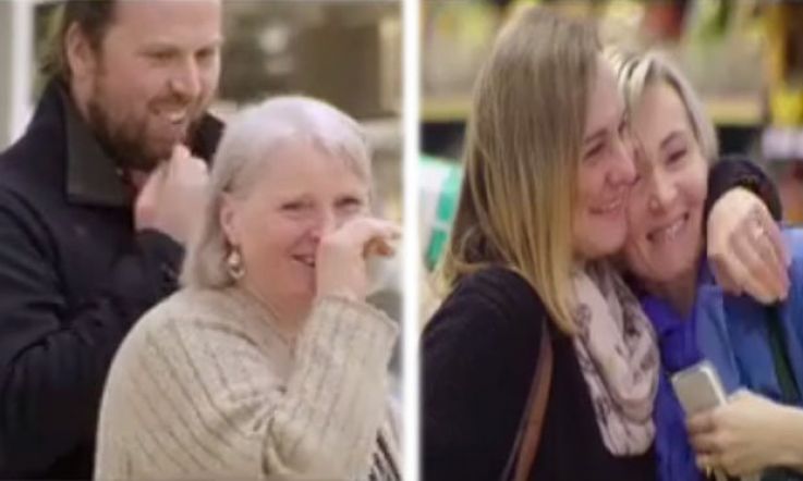 People being surprised with special messages over the intercom in Tesco is too lovely