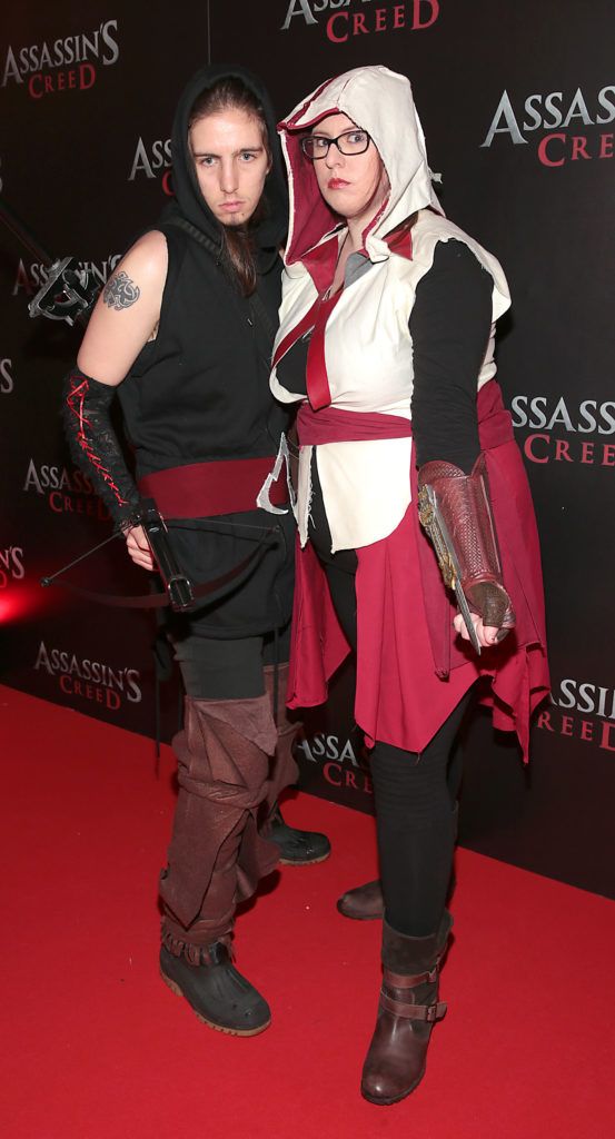 Kristina O Callaghan and James White pictured at the special preview screening of Assassin's Creed at the Savoy Cinema Dublin (Picture Brian McEvoy).