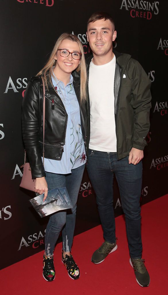 Nicola Connolly and David Callaghan pictured at the special preview screening of Assassin's Creed at the Savoy Cinema Dublin (Picture Brian McEvoy).