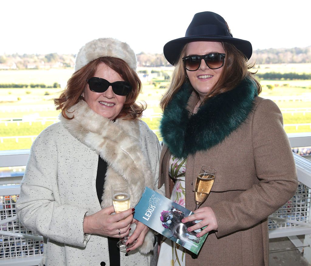 Brenda Kely Rees and Caragh Kelly Rees at 'The Cliff at Lyons Style Stakes' at the Leopardstown Christmas Racing Festival on 28/12/2016 (Pictures: Brian McEvoy)