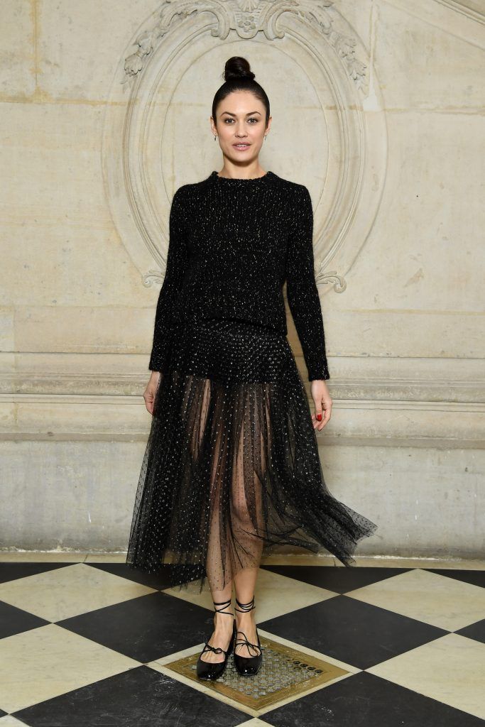 Olga Kurylenko attends the Christian Dior show as part of the Paris Fashion Week Womenswear Fall/Winter 2018/2019 on February 27, 2018 in Paris, France.  (Photo by Pascal Le Segretain/Getty Images for Christian Dior)