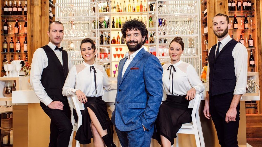 The rest of the staff from First Dates Italy (Photo courtesy of Real Time)