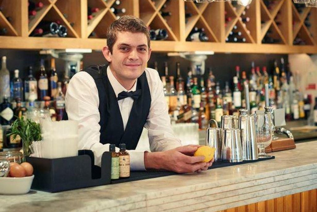 Pub landlord Merlin Griffiths is the barman for First Dates UK (Photo courtesy of Channel 4)