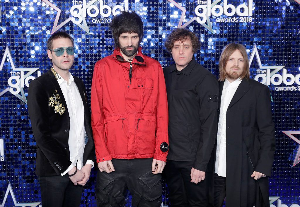 Kasabian attend The Global Awards 2018 at Eventim Apollo, Hammersmith on March 1, 2018 in London, England.  (Photo by John Phillips/John Phillips/Getty Images)