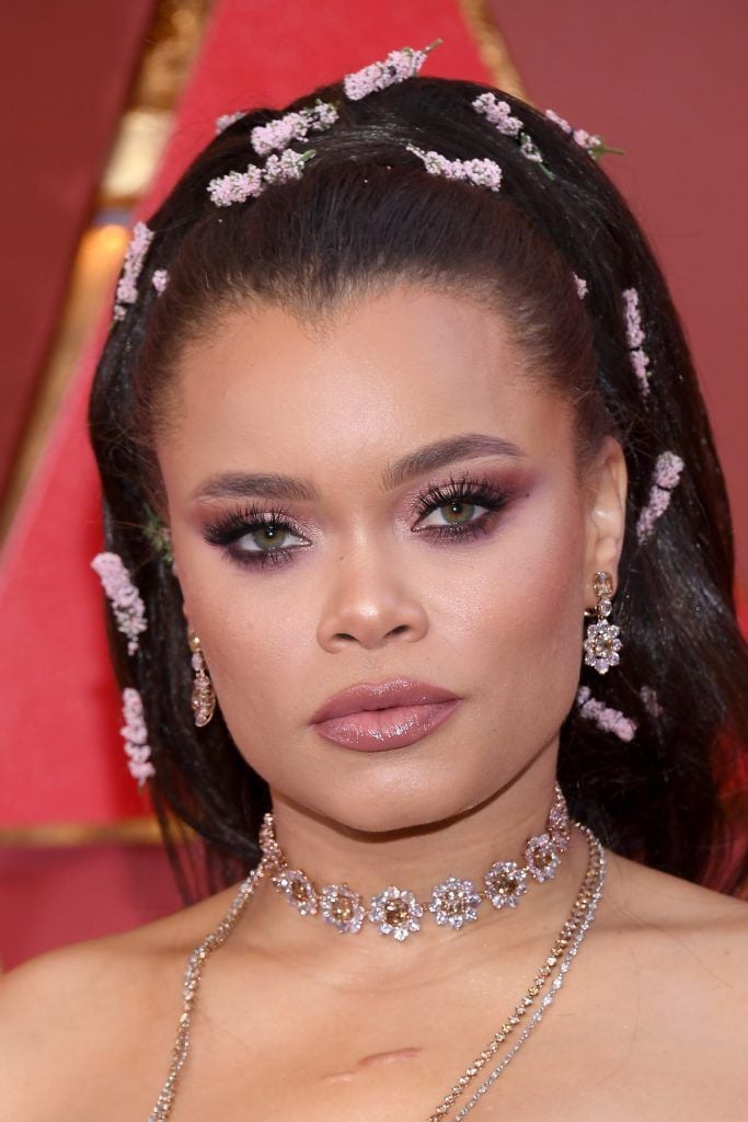 HOLLYWOOD, CA - MARCH 04:  Andra Day attends the 90th Annual Academy Awards at Hollywood & Highland Center on March 4, 2018 in Hollywood, California.  (Photo by Kevork Djansezian/Getty Images)
