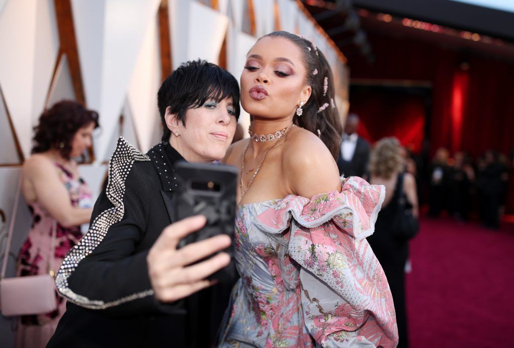 HOLLYWOOD, CA - MARCH 04:  Diane Warren and Andra Day attends the 90th Annual Academy Awards at Hollywood & Highland Center on March 4, 2018 in Hollywood, California.  (Photo by Christopher Polk/Getty Images)