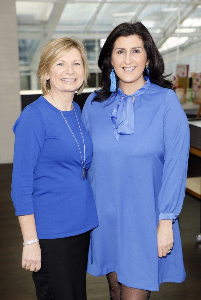 Liz Yeates and Charlotte Doyle at the M&S International Women's Day Breakfast held at the restaurant of their Grafton Street Store. Photo Kieran Harnett