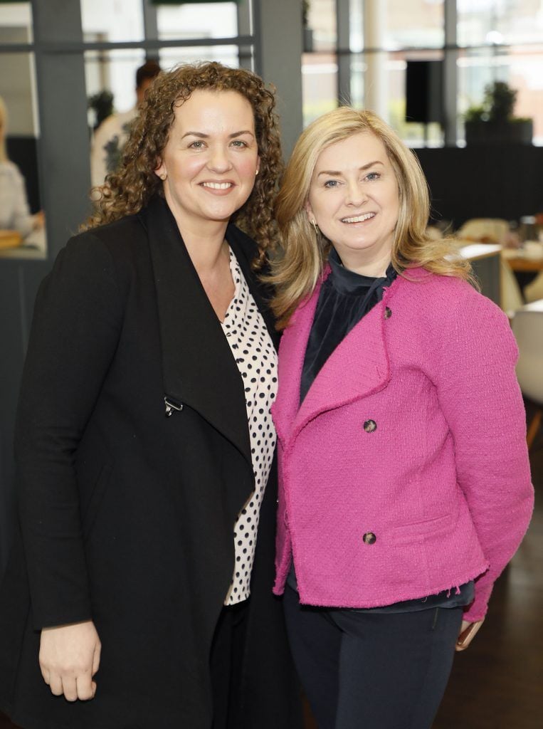 Barbara Campbell and Alison Banton at the M&S International Women's Day Breakfast held at the restaurant of their Grafton Street Store. Photo Kieran Harnett