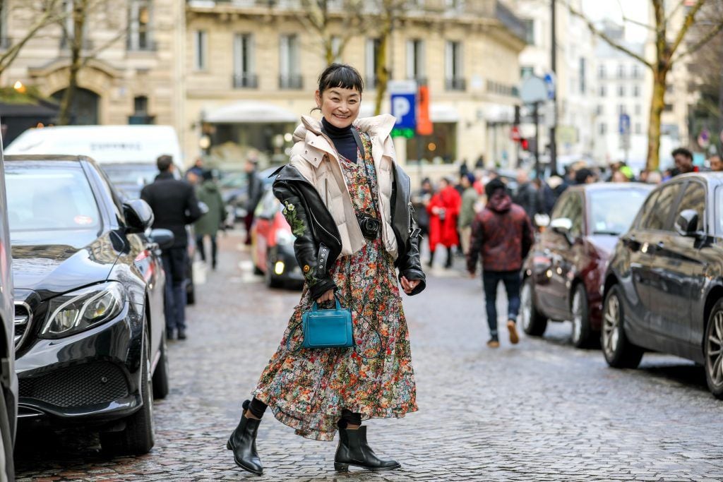 Paris Fashion Week Street style after the Sacai Fall/Winter 2018 Show.

Featuring: Rei Shito
Where: Paris, France
When: 05 Mar 2018
Credit: Brian Dowling/WENN.com