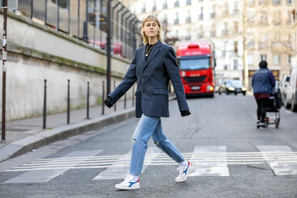 Paris Fashion Week Street style after the Sacai Fall/Winter 2018 Show.

Featuring: Linda tol
Where: Paris, France
When: 05 Mar 2018
Credit: Brian Dowling/WENN.com