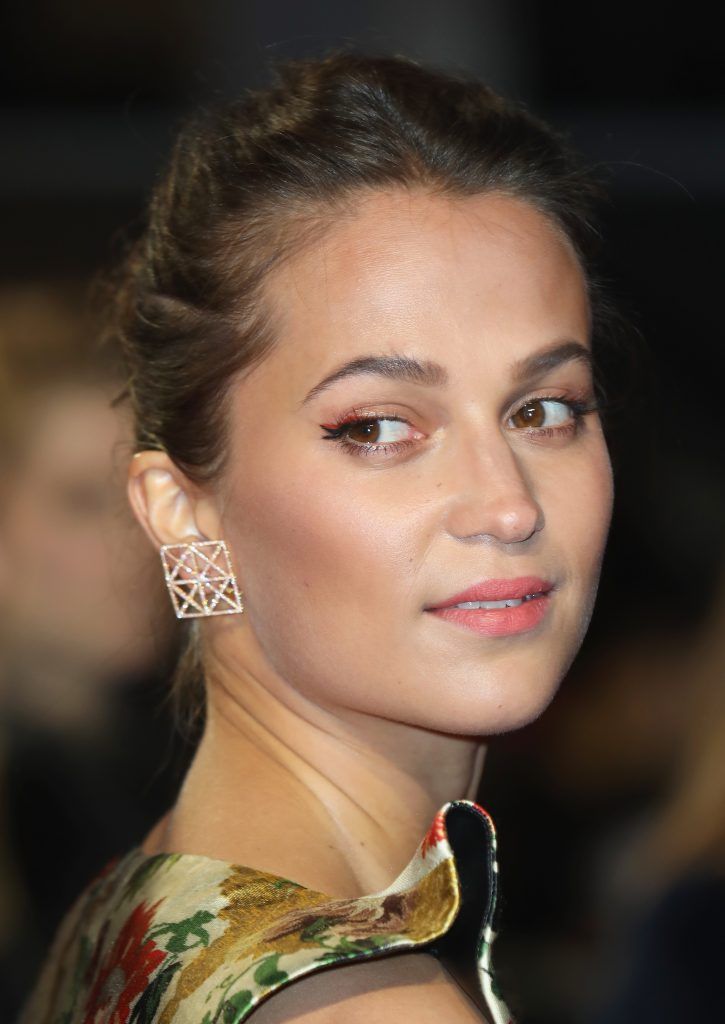 Alicia Vikander attends the "Tomb Raider" European premiere at the Vue West End on March 6, 2018 in London, England.  (Photo by Tim P. Whitby/Getty Images)