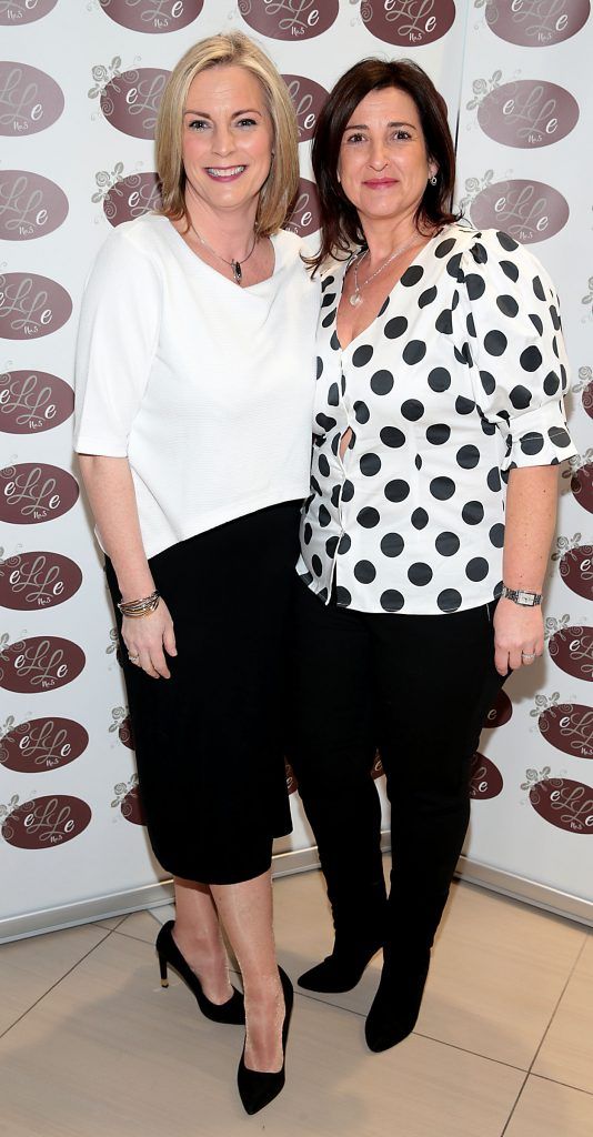 Trish Evenden and Maria Charten pictured celebrating 3 years of Elle No 5 Beauty in Celbridge, Co Kildare. Photo by Brian McEvoy