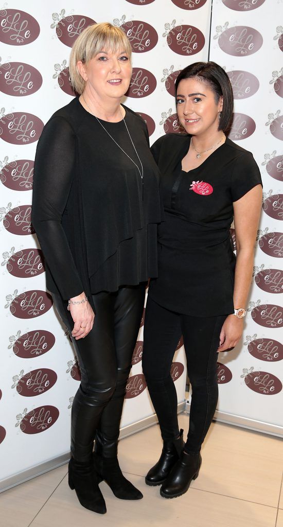 Kathleen Barr and Naomi Thomas pictured celebrating 3 years of Elle No 5 Beauty in Celbridge, Co Kildare. Photo by Brian McEvoy