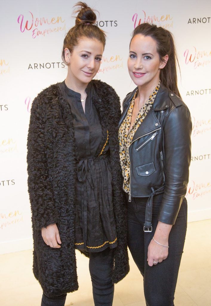 Grace Cahill & Anna Early pictured attending the Arnotts Women Empowered Event. Photo: Anthony Woods