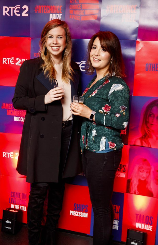 Margaret Harkin and Maureen Woods pictured at the RTE Choice Music Prize at Vicar Street, March 8th 2018. Picture by Andres Poveda