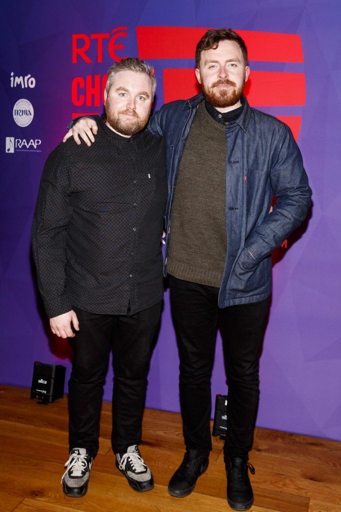 Niall Byrne and Brendan Canty pictured at the RTE Choice Music Prize at Vicar Street, March 8th 2018. Picture by Andres Poveda