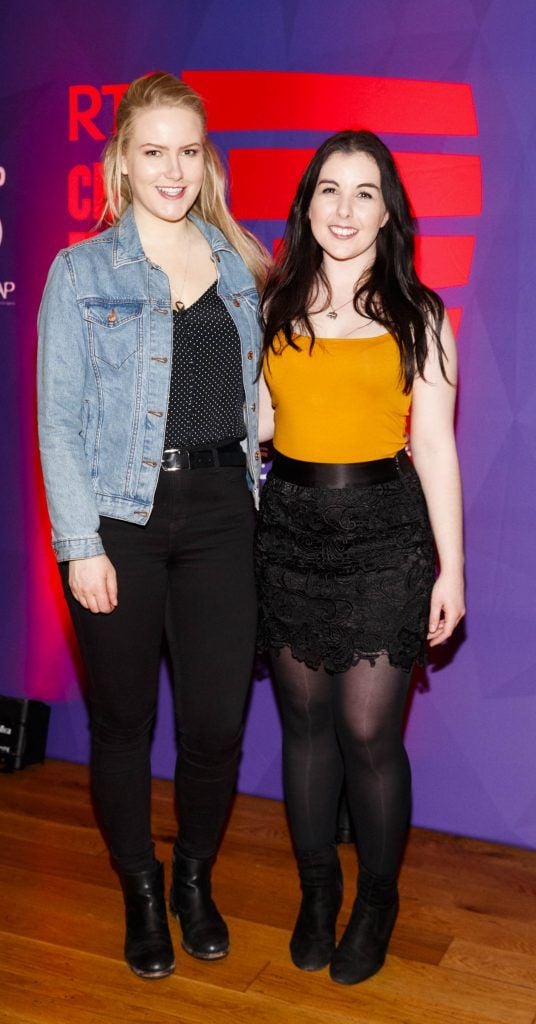 Sarah Morahan and Denika Leonard pictured at the RTE Choice Music Prize at Vicar Street, March 8th 2018. Picture by Andres Poveda
