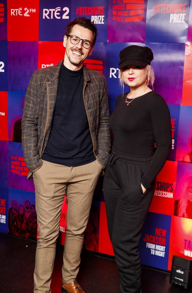 Ivan Klucka and Stephanie Naughter pictured at the RTE Choice Music Prize at Vicar Street, March 8th 2018. Picture by Andres Poveda