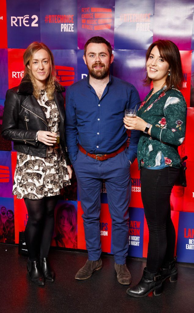 Gillian Neely, Alan Swan and Maureen Woods pictured at the RTE Choice Music Prize at Vicar Street, March 8th 2018. Picture by Andres Poveda