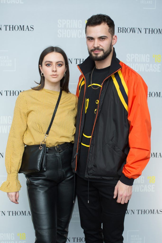 Robin McGonigle & Adam Gaffey at the Brown Thomas x MFI Magazine Spring 2018 showcase of the luxury store's exclusive new menswear collections on Friday 9th March. Photo: Anthony Woods