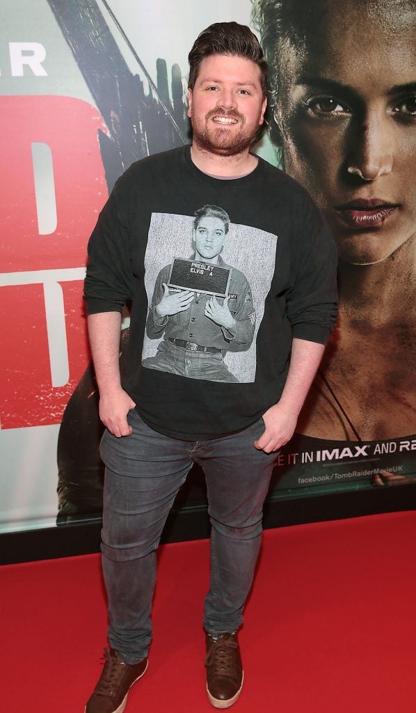 Thomas Crosse  pictured at the Irish premiere screening of Tomb Raider at Cineworld, Dublin. Picture by Brian McEvoy