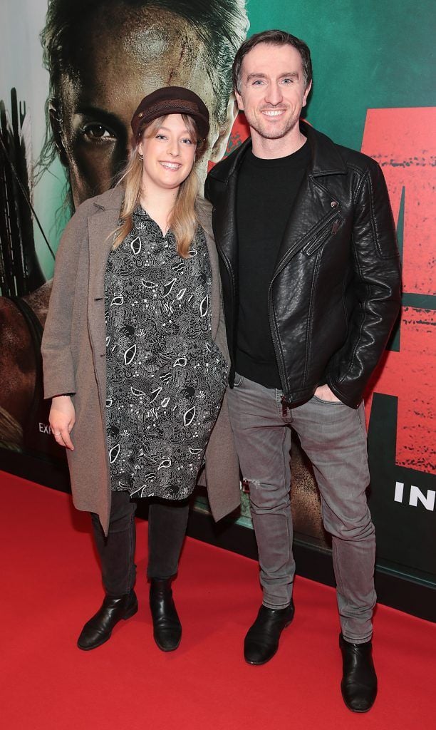 Jasmine Walton and Fergus Kealy pictured at the Irish premiere screening of Tomb Raider at Cineworld, Dublin. Picture by Brian McEvoy