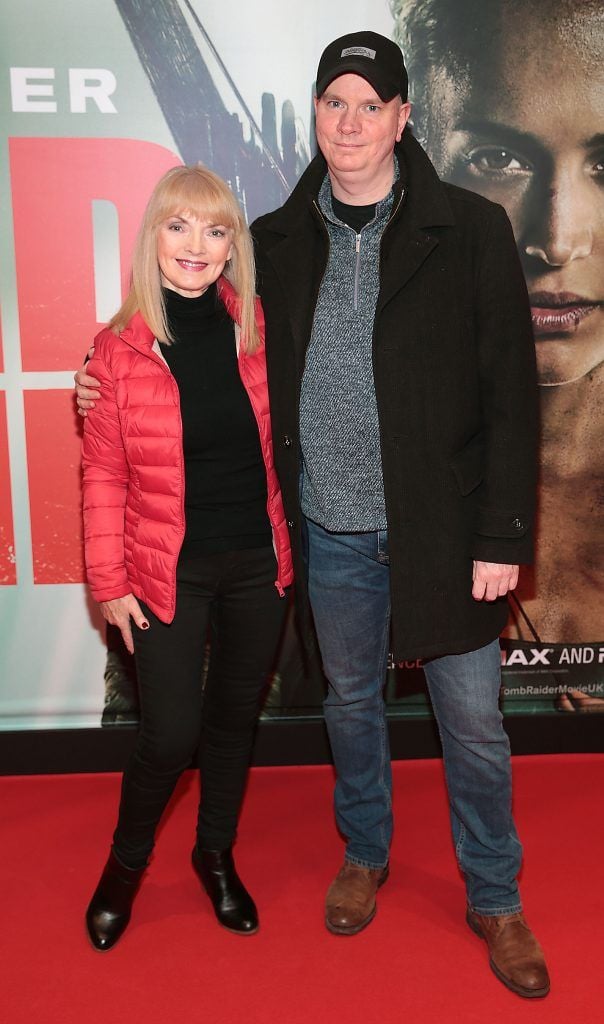 Freda King and Noel Brady pictured at the Irish premiere screening of Tomb Raider at Cineworld, Dublin. Picture by Brian McEvoy