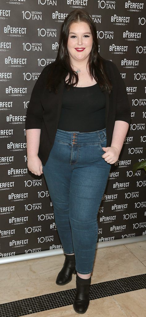 Jen Morris at the launch of BPerfect Cosmetics 10 Second Tan Mousse in Wilde Restaurant at The Westbury Hotel, Dublin. Photo: Brian McEvoy