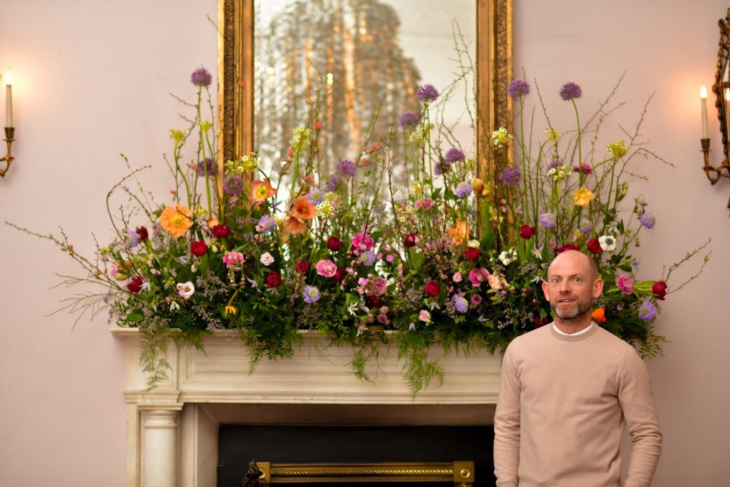 Cliff Townhouse brought together two top international wedding and event planners, Bruce Russell and Tara Fay, for two exclusive wedding events on March 13th 2018. Pictured is Mark Grehan, the garden florist