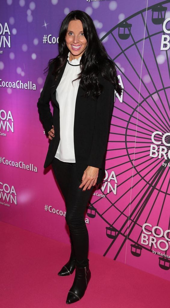 Chasidy McDowell at the Cocoa Brown Tan Cocoachella Party to celebrate the launch of their new limited edition festival one hour tan bottle. Photo: Brian McEvoy