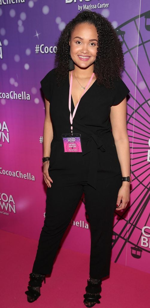 Claudia Gocoul at the Cocoa Brown Tan Cocoachella Party to celebrate the launch of their new limited edition festival one hour tan bottle. Photo: Brian McEvoy