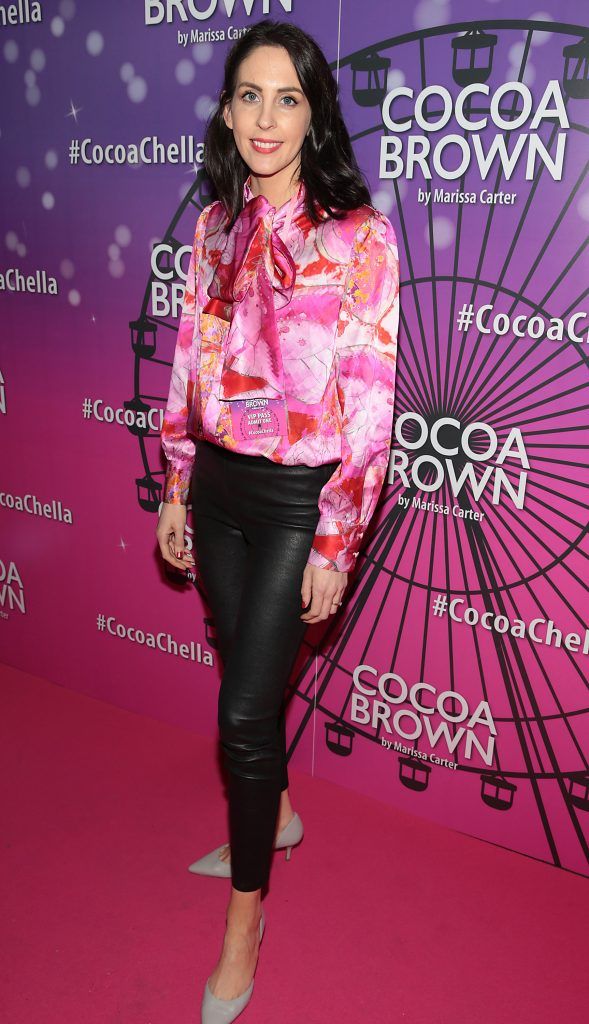 Niamh O'Neill at the Cocoa Brown Tan Cocoachella Party to celebrate the launch of their new limited edition festival one hour tan bottle. Photo: Brian McEvoy