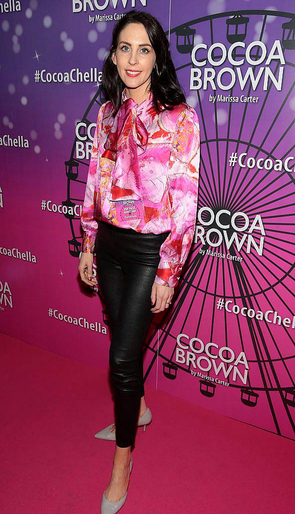 Niamh O'Neill at the Cocoa Brown Tan Cocoachella Party to celebrate the launch of their new limited edition festival one hour tan bottle. Photo: Brian McEvoy