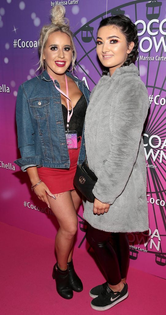 Niamh Cleary and Lydia Everett at the Cocoa Brown Tan Cocoachella Party to celebrate the launch of their new limited edition festival one hour tan bottle. Photo: Brian McEvoy