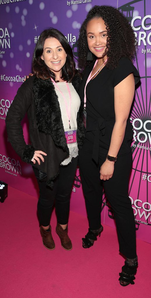 Aisling Powell and Claudia Gocoul at the Cocoa Brown Tan Cocoachella Party to celebrate the launch of their new limited edition festival one hour tan bottle. Photo: Brian McEvoy