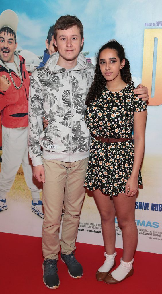 Kamil Bajdak and Gemma Dowling at the Audi Dublin International Film Festival Irish premiere screening of Damo and Ivor: The Movie at ODEON Point Village, Dublin. Photo: Brian McEvoy