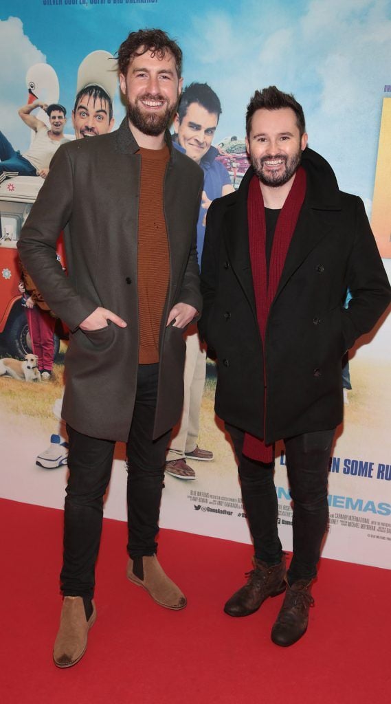 Andrew Glover and Andy Kavanagh at the Audi Dublin International Film Festival Irish premiere screening of Damo and Ivor: The Movie at ODEON Point Village, Dublin. Photo: Brian McEvoy