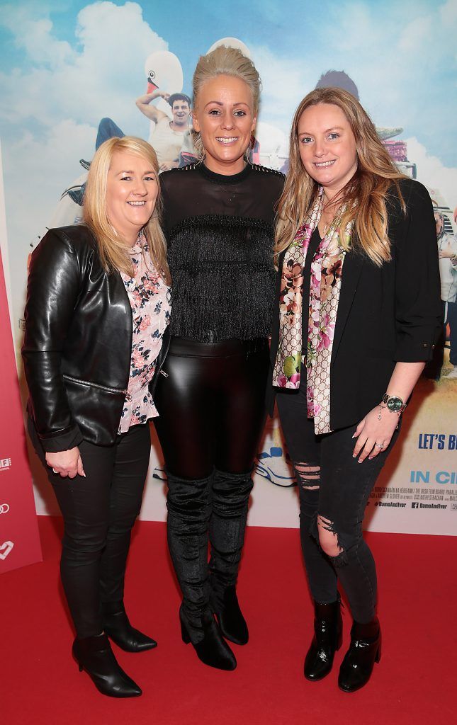 Michelle O Connor, Sarah O Connor and Lisa Doyle at the Audi Dublin International Film Festival Irish premiere screening of Damo and Ivor: The Movie at ODEON Point Village, Dublin. Photo: Brian McEvoy