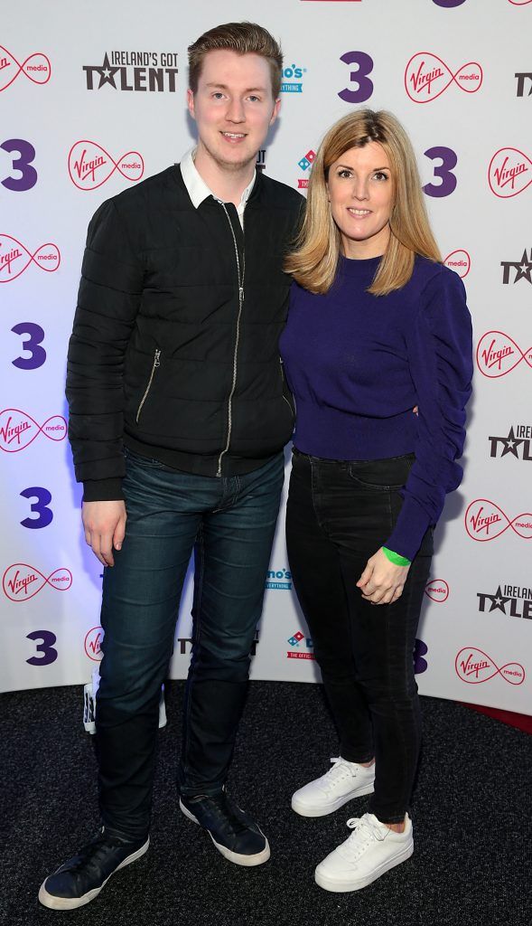 Sean O Grady and Deirdre Crookes pictured at Ireland's Got Talent Live Shows (TV3) at The Helix Theatre, Dublin. Photo: Brian McEvoy Photography