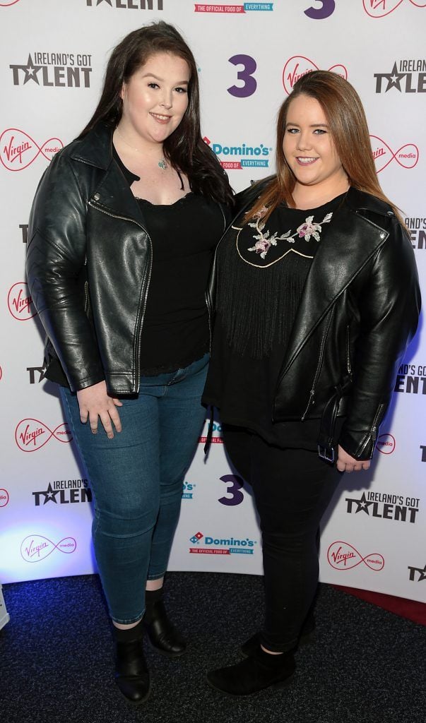 Jennifer Morris and Michelle Dardis pictured at Ireland's Got Talent Live Shows (TV3) at The Helix Theatre, Dublin. Photo: Brian McEvoy Photography