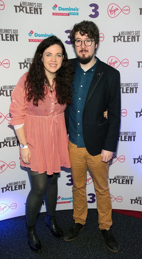 Laura Dowling and Damien Quill pictured at Ireland's Got Talent Live Shows (TV3) at The Helix Theatre, Dublin. Photo: Brian McEvoy Photography