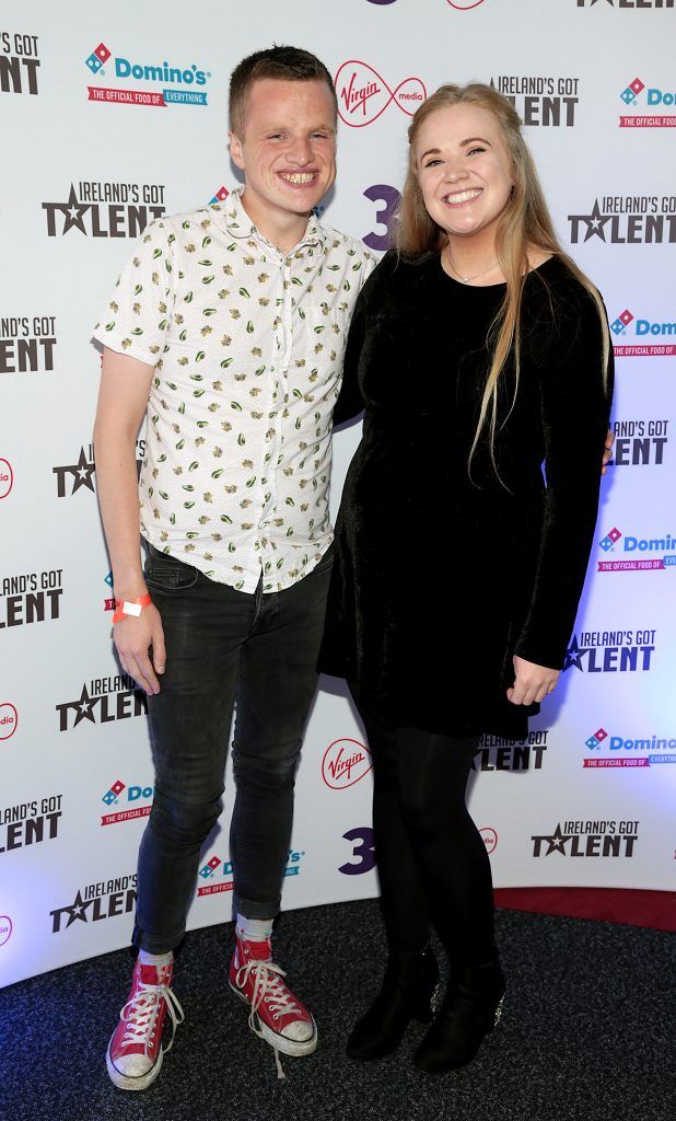 Chris Harkin and Jenny Harkin pictured at Ireland's Got Talent Live Shows (TV3) at The Helix Theatre, Dublin. Photo: Brian McEvoy Photography