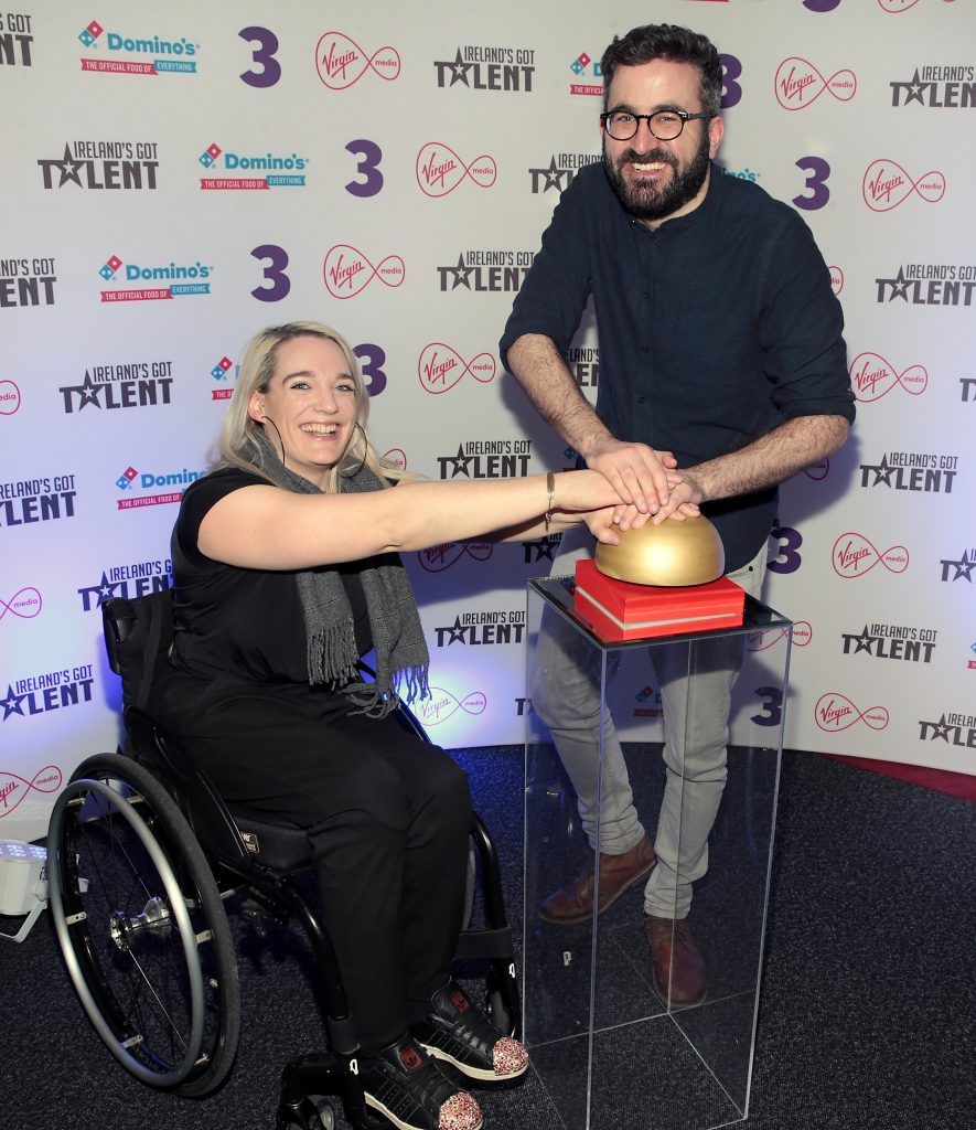 Louise Bruton and Patrick Kavanagh pictured at Ireland's Got Talent Live Shows (TV3) at The Helix Theatre, Dublin. Photo: Brian McEvoy Photography