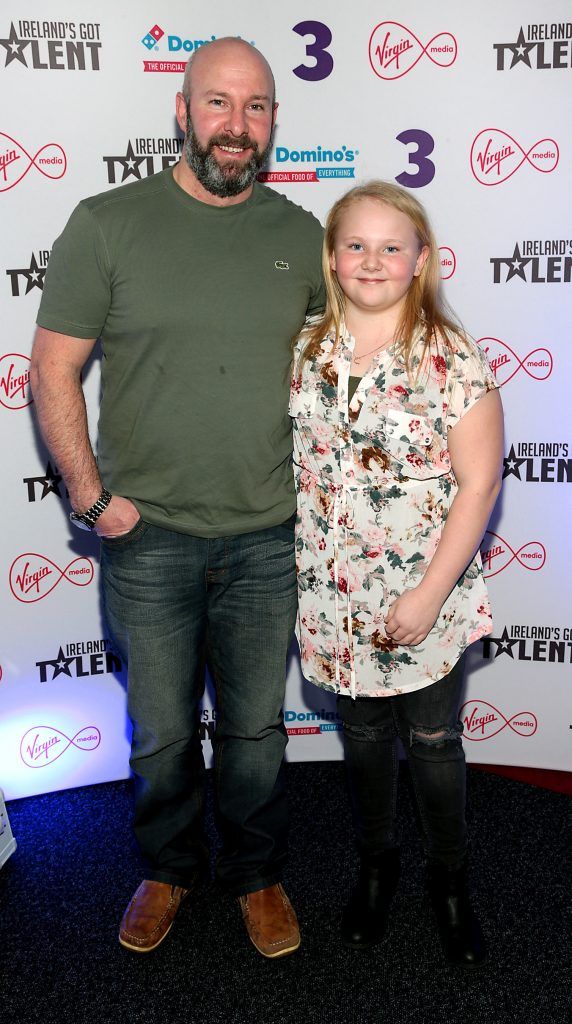 Wayne Daly and Emily Daly pictured at Ireland's Got Talent Live Shows (TV3) at The Helix Theatre, Dublin. Photo: Brian McEvoy Photography