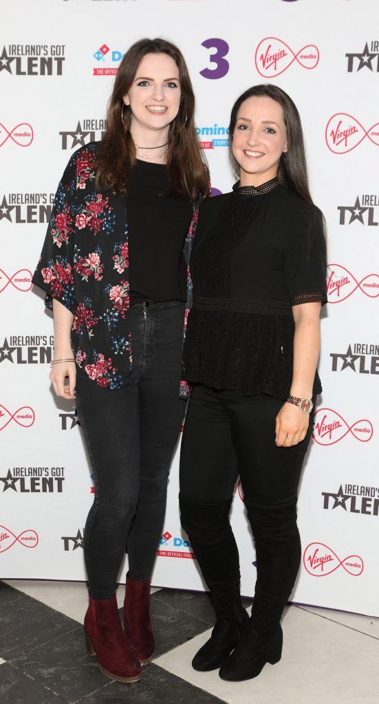 Ruth Mahony and Emma Mahony pictured at Ireland's Got Talent Live Shows (TV3) at The Helix Theatre, Dublin. Photo: Brian McEvoy Photography