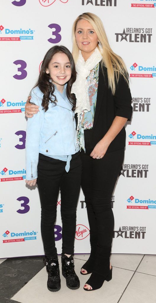 Isabelle Rogers and Samantha Rogers pictured at Ireland's Got Talent Live Shows (TV3) at The Helix Theatre, Dublin. Photo: Brian McEvoy Photography